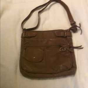 Soft brown leather purse
